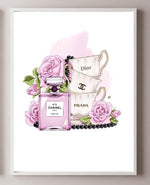 Modern Wall Art Home Decor Perfume Bottle Canvas Painting Coco Wall Pictures For Living Room Fashion Posters and Prints No Frame