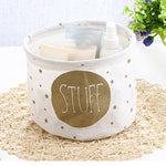Storage Box   Cotton Linen  Desktop  Modern  Containers  Basket   For  Bathroom  Toy  Fashion  Organizer Case    Boxes  18MAR13