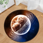 Nordic trend round suede carpet living room bedroom mat Planet earth moon rug bath fashion 60/80/100/60/40m