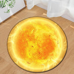 Nordic trend round suede carpet living room bedroom mat Planet earth moon rug bath fashion 60/80/100/60/40m