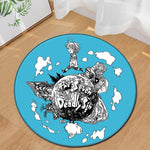 Nordic trend round suede carpet living room bedroom mat Planet earth moon rug bath fashion 60/80/100/60/40m
