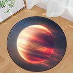 Nordic trend round suede carpet living room bedroom mat Planet earth moon rug bath fashion 60/80/100/60/40m