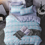 Sookie 3/4pcs Bedding Set Pink Blue Geometric Bedding Duvet Covers Pillowcases Fashion King Queen Size Bed Set for Home Decor