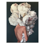 Nordic Style Beauty Flower Girl Canvas Painting Postmodern Poster And Print For Living Room Girls Fashion Home Decor HD Wall Art