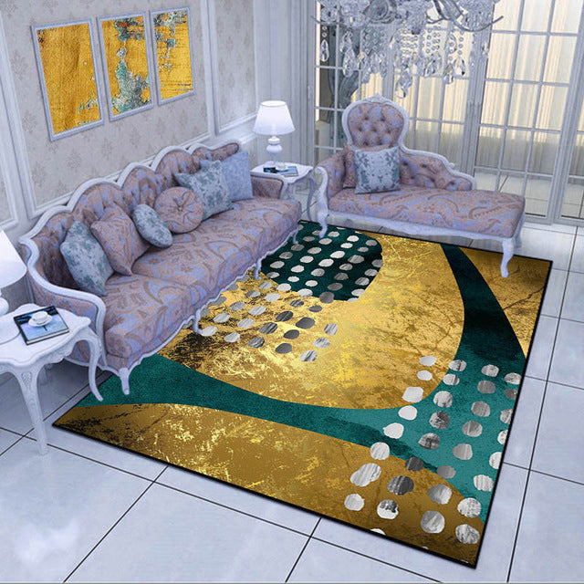 Abstract Art Colorful Lattice Carpet For Living Room Bedroom Anti-slip Floor Mat Fashion Kitchen Carpet Area Rugs