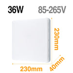 Square LED Panel Light 18W 24W 36W 48W LED Surface Ceiling Downlight AC85-265V Fashion Ceiling Lamp For Deroration Home Lighting