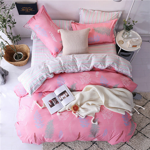 Fashion home bedding grey leopard bed linens 100% polyester duvet cover set American style bedclothes leopard bed set flat sheet