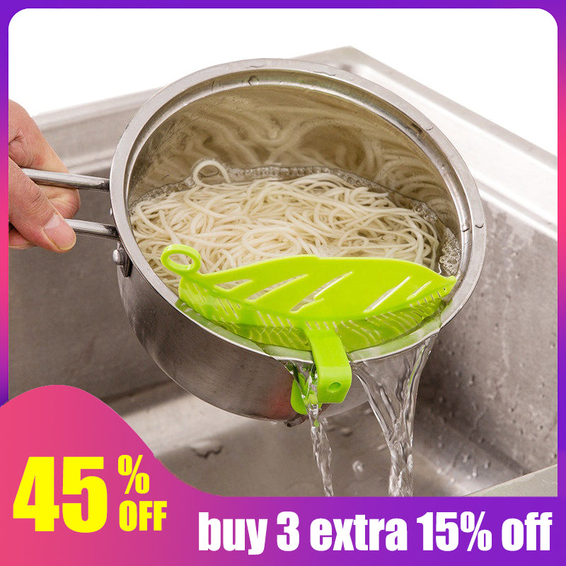 Hoomall 1Pc Leaf Shaped Rice Wash Gadget Noodles Spaghetti Beans Colanders & Strainers Kitchen Fruit&Vegetable Cleaning Tool