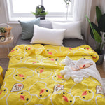 New Fashion Home Textile Flamingo Thin Summer Quilt Blankets Cartoon Comforter Bed Cover Quilting Suitable for Adults Kids